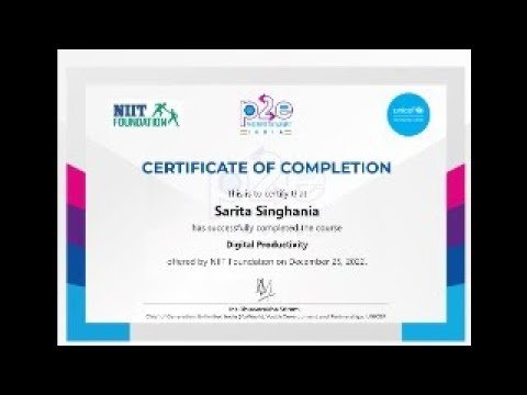 UNICEF और भारत सरकार द्वारा संचालित फ्री कंप्यूटर सर्टिफिकेट प्रोग्राम