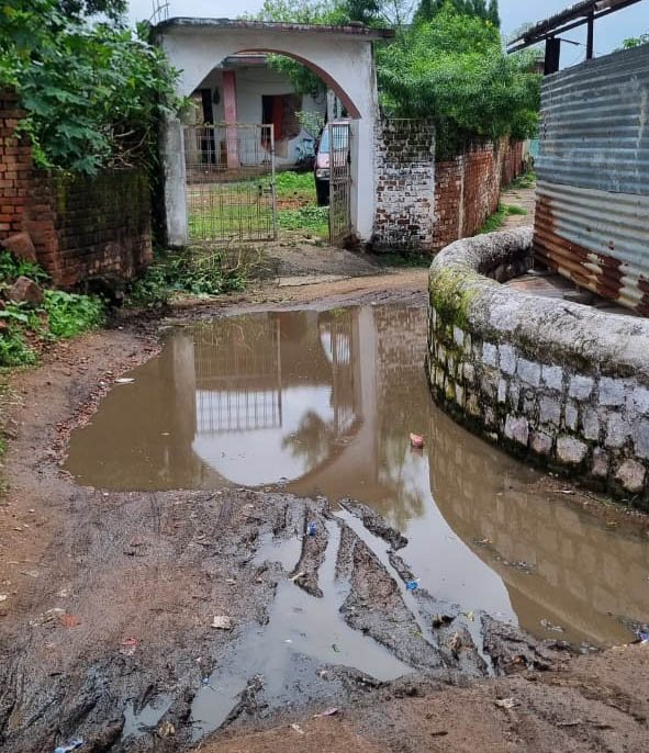 गुढ़ नगर परिषद की लचर व्यवस्था उजागर, कीचड़ और बदबू से बेहाल नागरिक