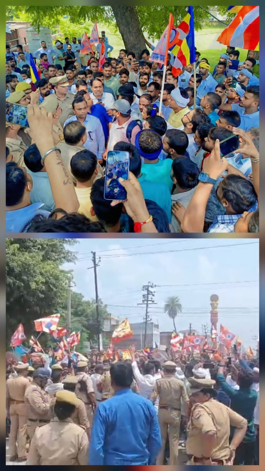 मौर्य वंशजों पर अभद्र टिप्पणी पर मौर्य समाज के लोगों ने प्रदर्शन कर दिया चेतावनी